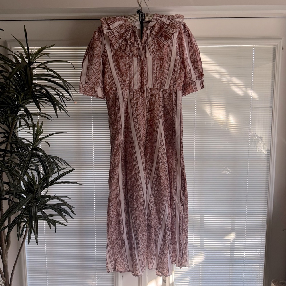 Julia Amory The Ruffle maxi dress size medium floral striped